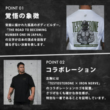 画像をギャラリービューアに読み込む, TESTOSTERONE × IRON NERVE BIG SILHOUETTE T-SHIRTS