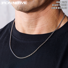 画像をギャラリービューアに読み込む, IRON NERVE SILVER TWISTED CHAIN NECKLACE