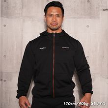 画像をギャラリービューアに読み込む, 【10%OFF / リカバリームーヴ上下セット 】IRON NERVE × VENEX ジップアップフードジャケット+【一般医療機器】ジョガーパンツ