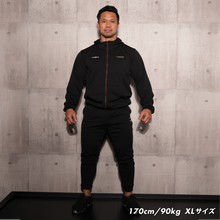 画像をギャラリービューアに読み込む, 【10%OFF / リカバリームーヴ上下セット 】IRON NERVE × VENEX ジップアップフードジャケット+【一般医療機器】ジョガーパンツ