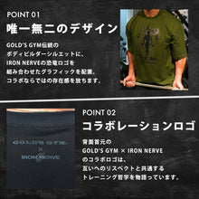 画像をギャラリービューアに読み込む, GOLD'S GYM × IRON NERVE COLLABORATION T-SHIRTS JURASSIC EDITION