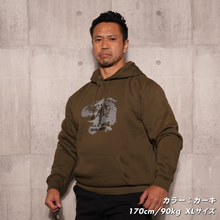 画像をギャラリービューアに読み込む, GOLD'S GYM × IRON NERVE COLLABORATION HOODIE