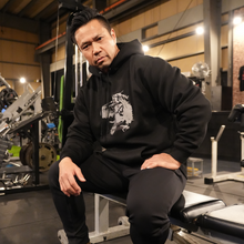 画像をギャラリービューアに読み込む, GOLD'S GYM × IRON NERVE COLLABORATION HOODIE