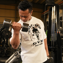 画像をギャラリービューアに読み込む, GOLD'S GYM × IRON NERVE COLLABORATION T-SHIRTS JURASSIC EDITION