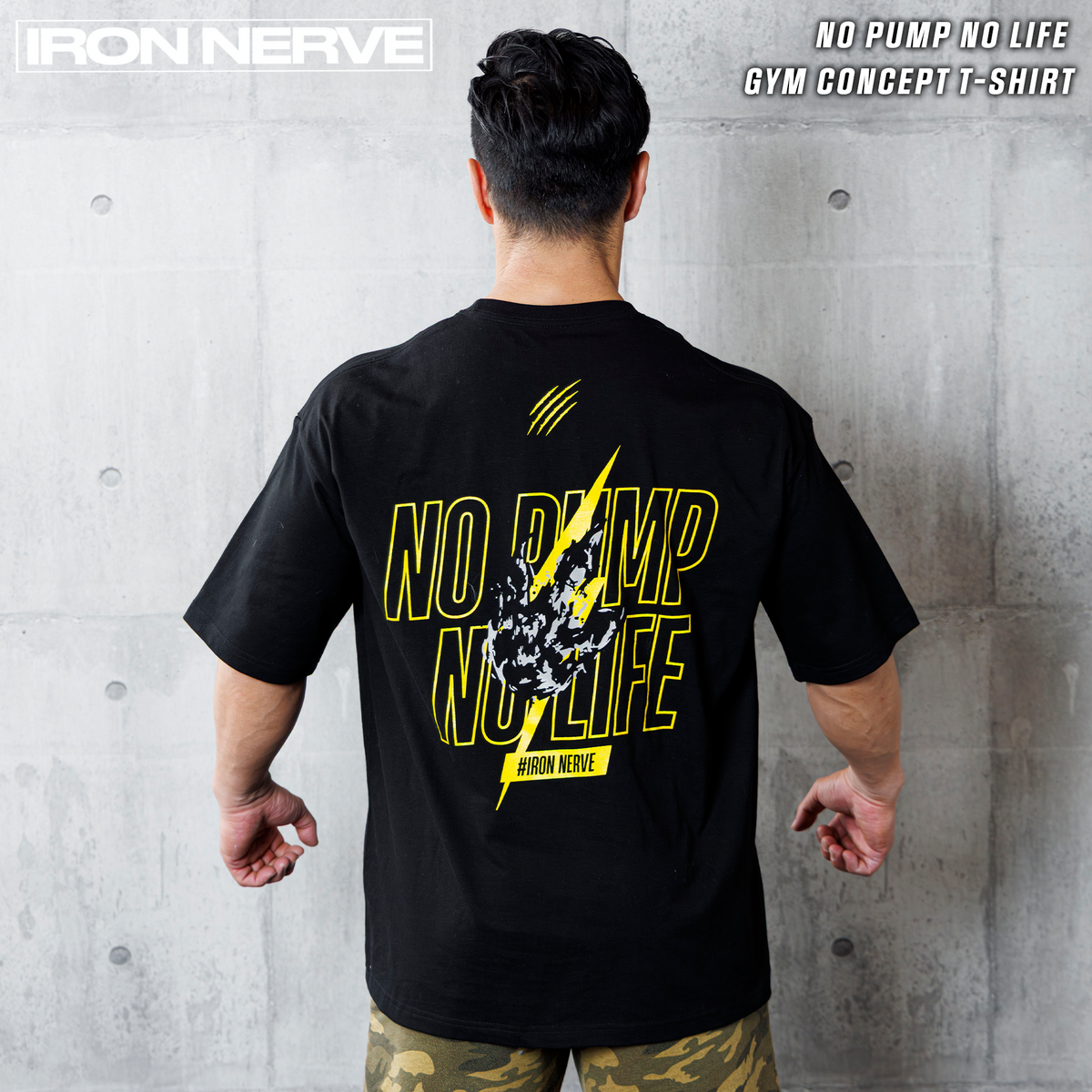 GOLD'S GYM × IRON NERVE ゴールドジム　tシャツ　サイズL GOLD'S GYM × IRON NERVE COLLABORATION T-SHIRTS JURASSIC EDITION