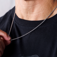画像をギャラリービューアに読み込む, IRON NERVE SILVER TWISTED CHAIN NECKLACE
