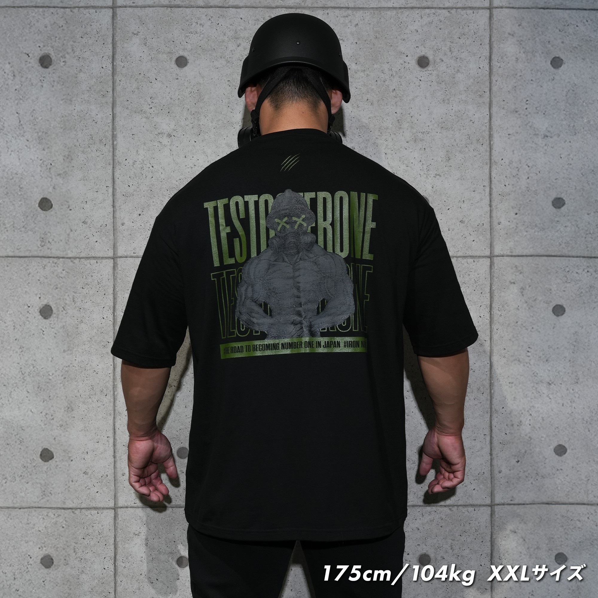 TESTOSTERONE × IRON NERVE BIG SILHOUETTE T-SHIRTS – JURASSIC GEAR