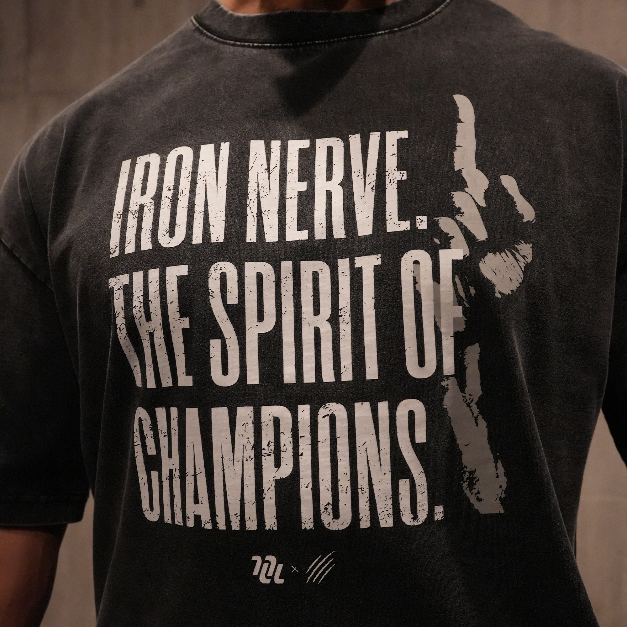 IRON NERVE × NUMERO UNO BIG SILHOUETTE WASHED T-SHIRT – JURASSIC GEAR