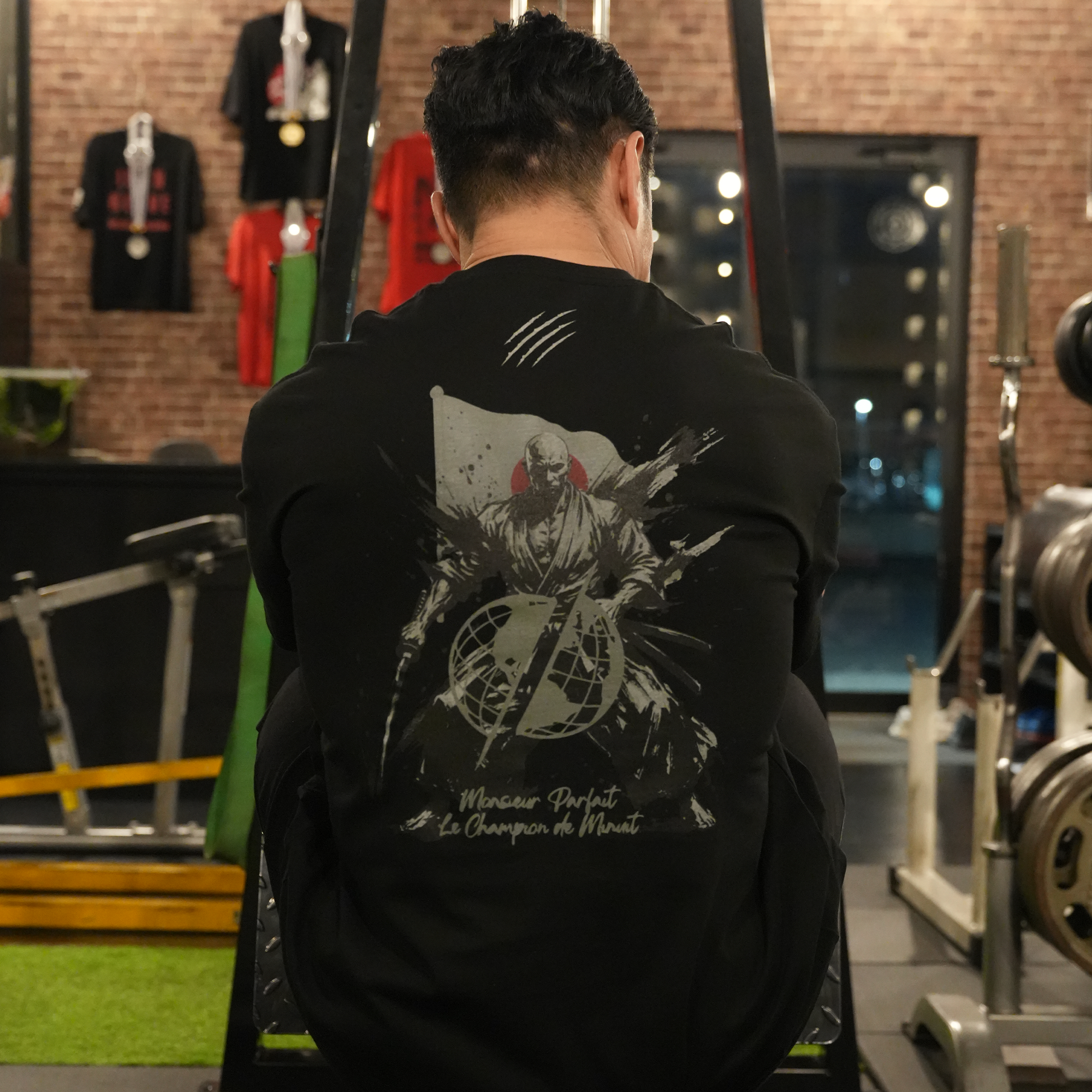 IRON NERVE × MR. PERFECT LIMITED EDITION BIG SILHOUETTE T-SHIRT