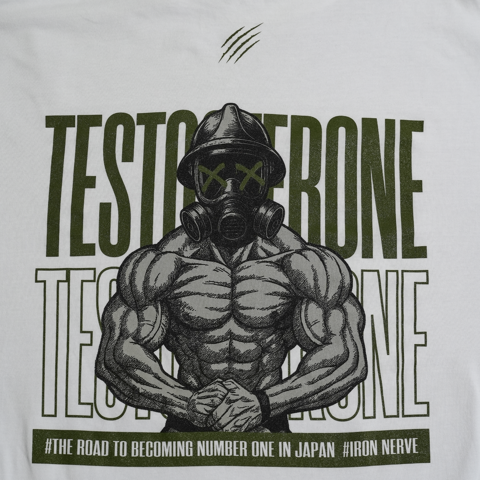TESTOSTERONE × IRON NERVE BIG SILHOUETTE T-SHIRTS – JURASSIC GEAR