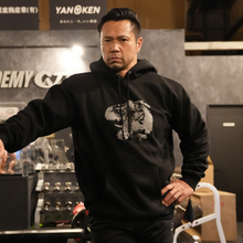 画像をギャラリービューアに読み込む, GOLD'S GYM × IRON NERVE COLLABORATION HOODIE

