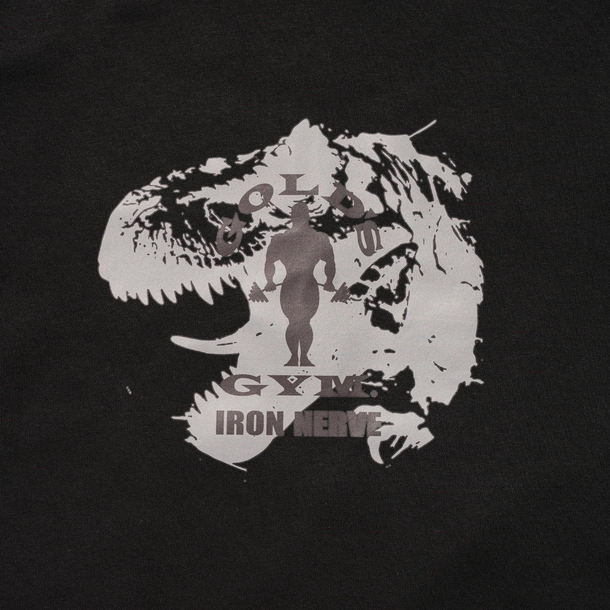 GOLD'S GYM × IRON NERVE COLLABORATION HOODIE – JURASSIC GEAR