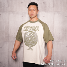 画像をギャラリービューアに読み込む, VINTAGE PLATE RAGLAN T-SHIRT
